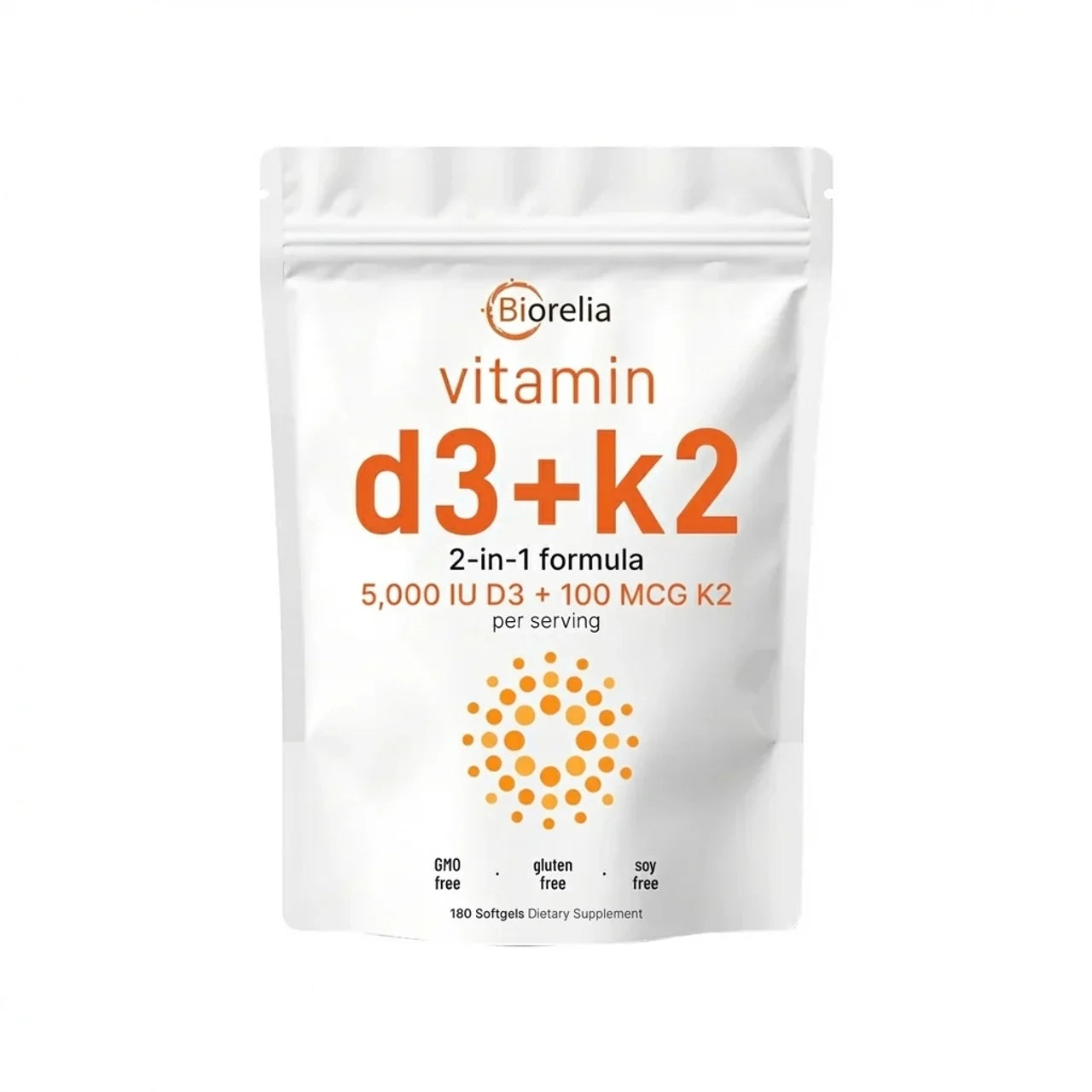 Biorelia - D3+K2 Max: El dúo natural que guía el calcio a tus huesos y protege tu corazón.
