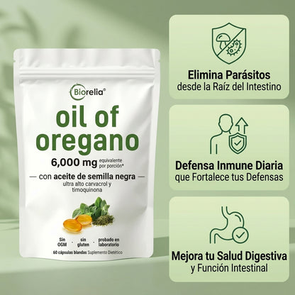 Aceite de Orégano —Limpia Parásitos y mejora tu sistema inmune