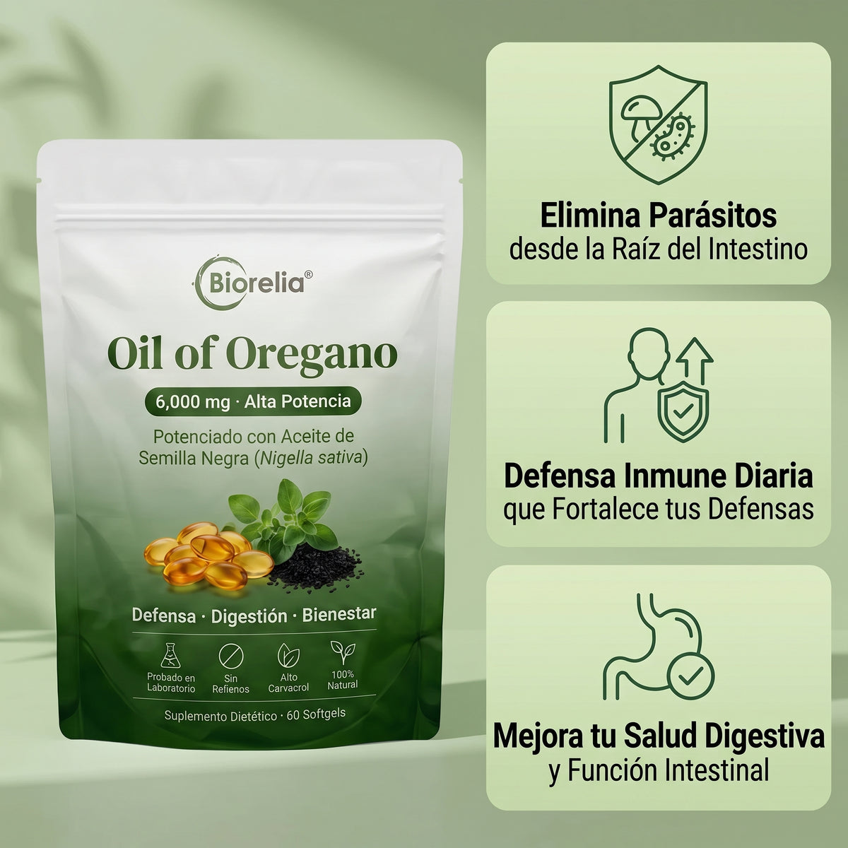 Aceite de Orégano —Limpia Parásitos y mejora tu sistema inmune