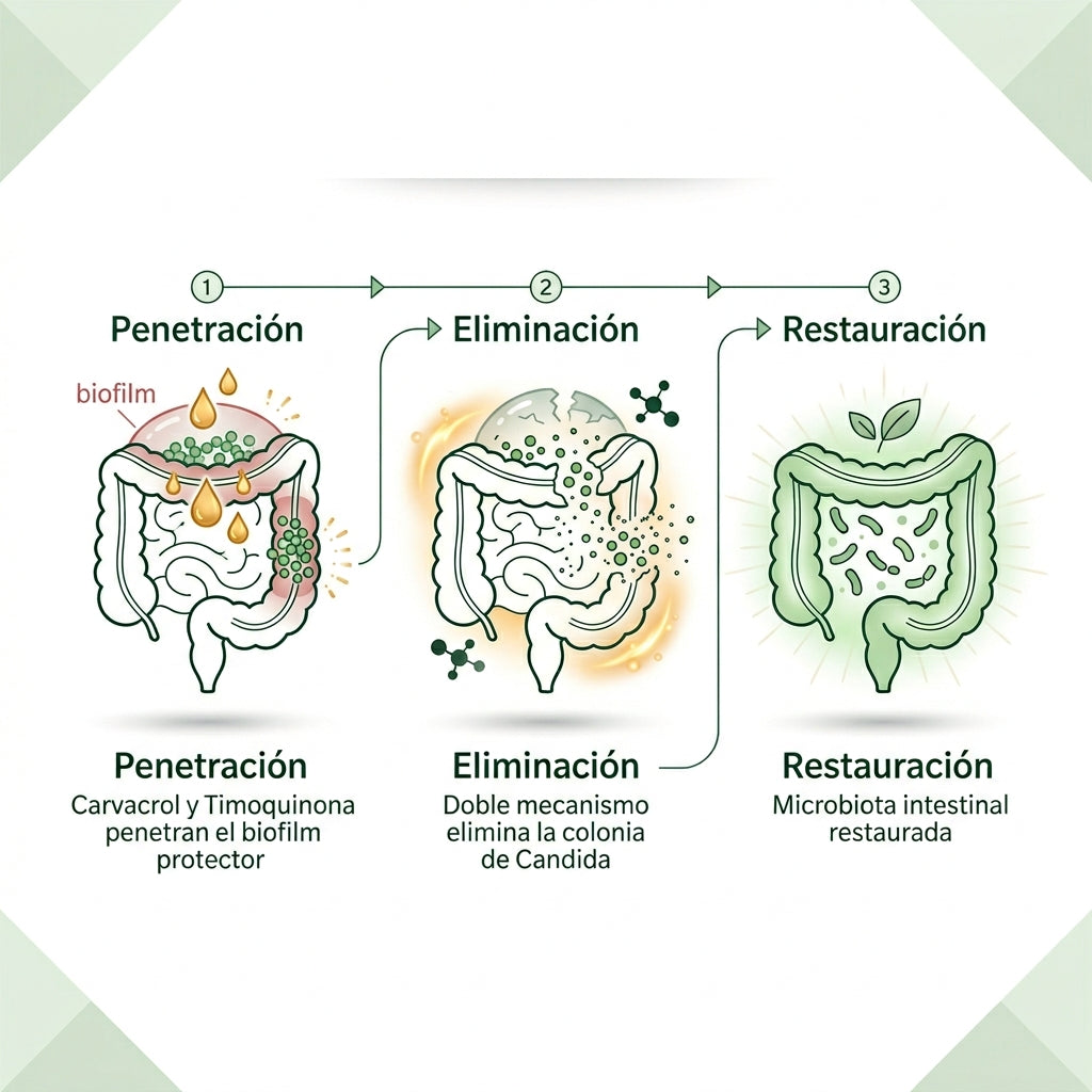 Aceite de Orégano — Limpiador de Candida e Inflamación Intestinal
