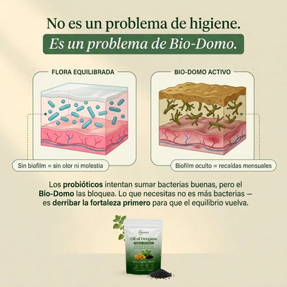Aceite de Orégano — Elimina el olor de ''Ahi abajo''