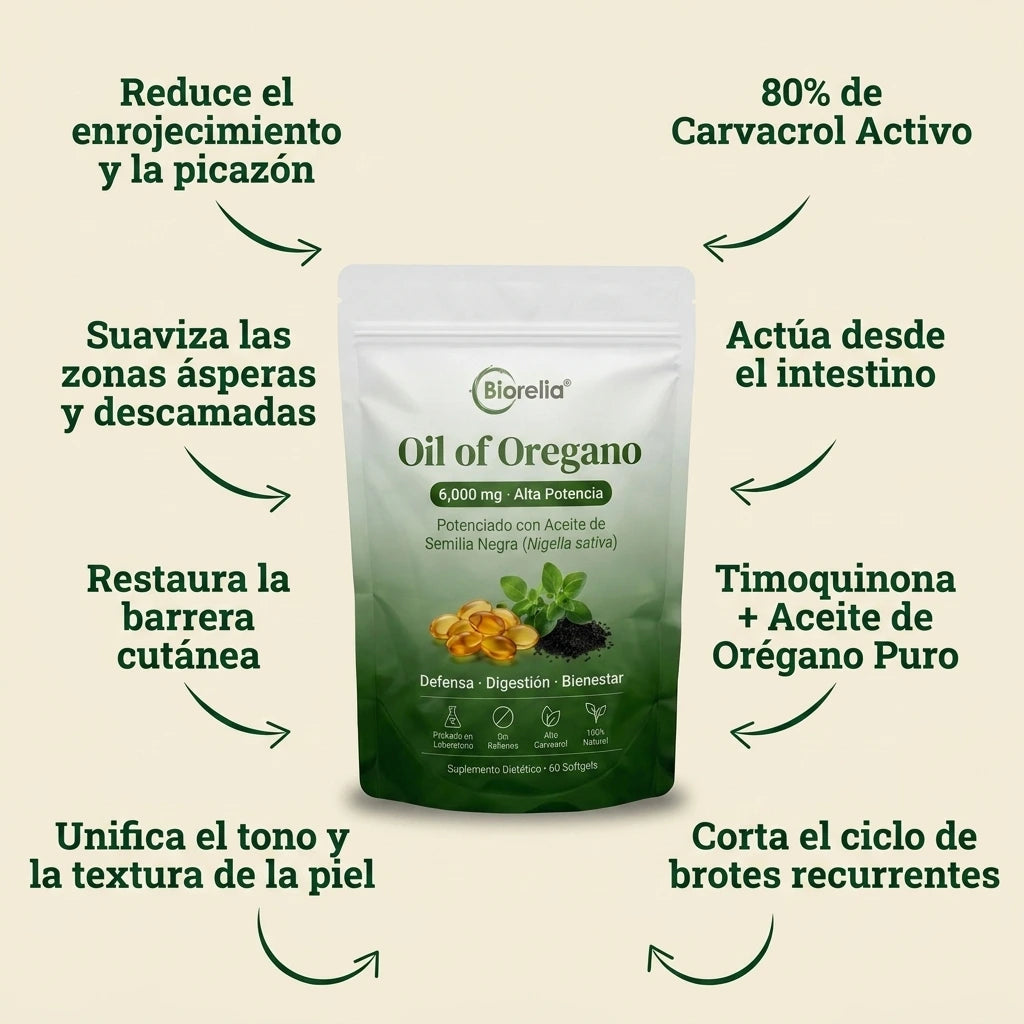 Aceite de Orégano - Lo que tu dermatólogo no te explicó (y probablemente no te va a decir) sobre por qué tus brotes en la piel siempre vuelven