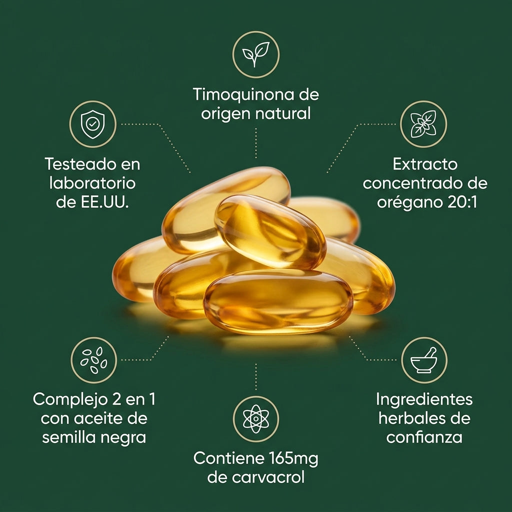 Aceite de Orégano — Limpiador de Candida e Inflamación Intestinal