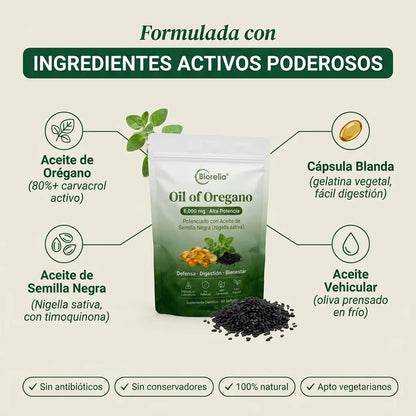 Aceite de Orégano — Elimina el olor de ''Ahi abajo''