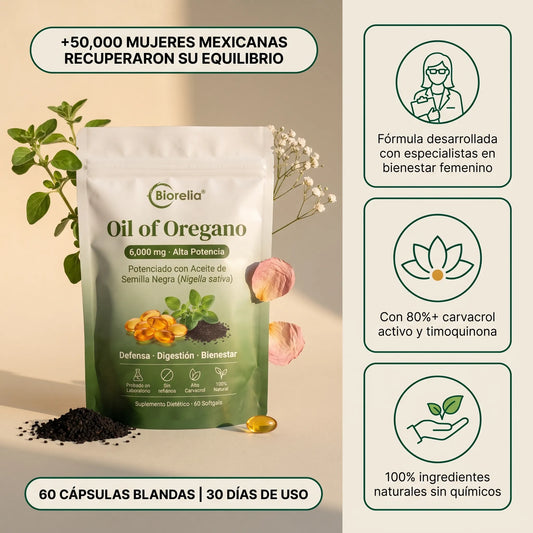 Aceite de Orégano — Elimina el olor de ''Ahi abajo''